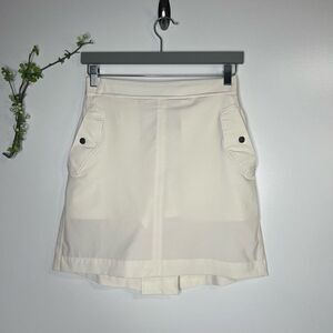 Athleta Vienna Cargo Skort Cream Ivory  Skirt over Shorts